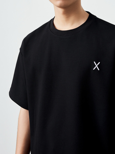 T-shirts pour hommes de haute qualité, personnalisables en gros, col rond, coupe ample, en tissu éponge lourd 400 g/m², 100 % coton, séchage rapide, respirants - Product Image 5