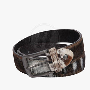 Cinturones de Cuero con Pelo, Precio al por Mayor, Casuales, de Alta Calidad, Ligeros, Ecológicos, con Hebilla de Acero, Hechos en Pakistán - Product Image 6