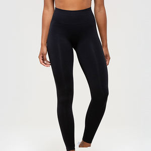 Leggings de sport pour femmes à taille mi-haute, design personnalisé, en tissu Spandex/Polyester respirant, antibactérien et à séchage rapide - Product Image 2