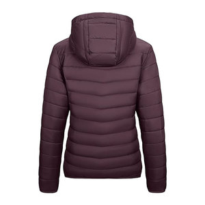 Chaqueta Acolchada Ligera y Plegable para Mujer con Capucha, Chaqueta de Invierno Acolchada, Abrigo Cálido y Aislante para Clima Frío, Informal para Exteriores - Product Image 2