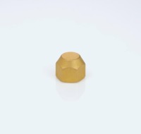 Écrou de raccordement HVAC pour réfrigération, 1/4 pouce, en laiton forgé, 45 degrés, filetage SAE 5/8-18 UNF, 800 PSI, usiné CNC, tête hexagonale, Inde