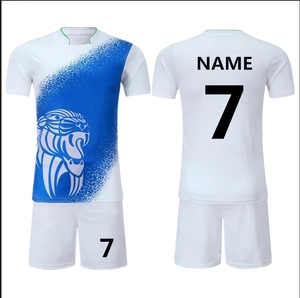 ชุดเสื้อฟุตบอลชาย สีขาวชมพูไล่เฉด พิมพ์ลายด้วยความร้อน ระบายเหงื่อได้ดี แขนสั้น ชุดยูนิฟอร์มผู้ใหญ่ ทุกฤดูกาล ด้านหน้า - Product Image 6