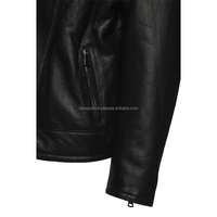 Veste en cuir de mouton noir de qualité supérieure pour homme, service OEM 2026, col en fourrure, fermeture éclair, grandes tailles, mode hiver, vestes chauffantes
