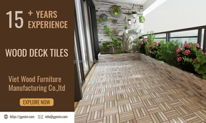 Baldosas de Madera de Acacia Encajables, Impermeables, para Pisos de Patio Exterior - Product Image 2