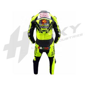 2020 logotipo personalizado cuero de vaca hombres de alta calidad 1 pieza traje de carreras de moto transpirable y a prueba de viento de talla grande ropa deportiva de motorista - Product Image 3