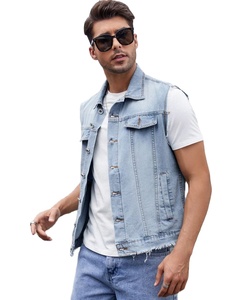 Chaleco Vaquero Moderno para Hombre, Estilo Casual Vintage, Transpirable, Ecológico, 100% Algodón, con Botones, Esencial para el Armario, Estilo Desgastado, Otoño - Product Image 6