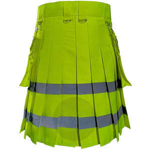 2026 OEM ODM Kilt utilitaire réfléchissant haute visibilité, vêtement de travail cargo, mode gothique et festival - Product Image 4