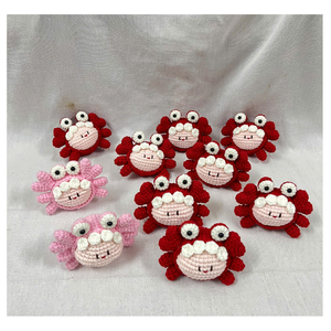 Porte-clés animaux en crochet, peluches douces faites à la main, jouet en peluche mignon, cadeau pour couples, amis, souvenir de fête d'anniversaire - Product Image 3
