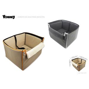 Asiento de viaje para mascotas Yommy para coche 32x40.5x28 cm, transportín plegable para perros y gatos - Product Image 3