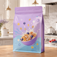 Sac d'emballage refermable pour céréales, sachet personnalisé imprimé pour céréales, riz, quinoa, graines, fabricant d'emballages alimentaires