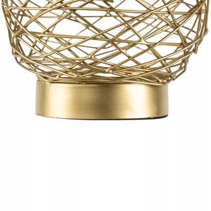 Support de bougie en fer style bambou doré, 26 cm de haut, fait main, écologique, durable, décoration religieuse pour la maison - Product Image 3