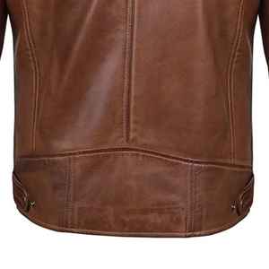 Último Diseño, Chaquetas de Cuero para Hombre, Simples, de Cuero Vacuno Marrón, Chaquetas de Cuero para Hombre de Invierno, MOQ Bajo, Precio Muy Económico 2026 - Product Image 5