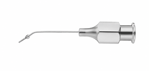 NAZIR HABIB CORPORATION Canule ophtalmique à port latéral en acier inoxydable, instrument microchirurgical, certification CE, conception Shepard - Product Image 2