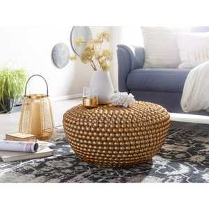 Coffee Around Modern <b>Round</b> Coffee <b>Table</b> With Hammered Finish 42 Cm Diameter Living Room Furniture Contemporary Design - Product Image 6