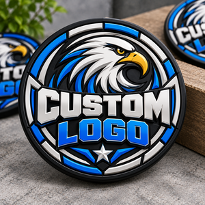 Parche de Goma 3D Personalizado con Logotipo de Águila en Relieve, Insignia Táctica Adhesiva para Bolsas de Tela No Tejida y Textiles para el Hogar - Product Image 6