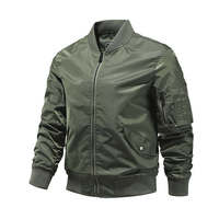 Blouson Bomber Homme Matelassé Coupe Slim Léger Hiver Col Montant pour Activités de Plein Air