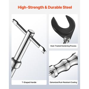 5/8 In-18 Inner CV Axle <b>Puller</b> <b>Tool</b> Set 2-Inch 2.5-Inch CV Joint Fork Adapter for Auto Repair Slide Hammer Inner CV Joint <b>Tool</b> - Product Image 6