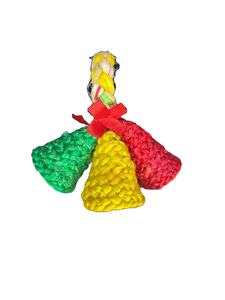 2024 Nueva campana de anillo de yute colorida de artesanía de yute ecológica campana de estilo único para decoración de la casa y otros - Product Image 3