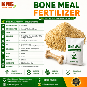 Engrais à base de farine d'os KNG 100% naturel, poudre d'os animale pour l'amélioration des sols et la croissance des plantes - Product Image 1