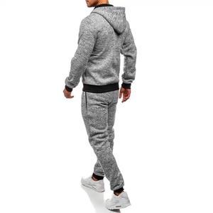 Nouvelle Collection 2026/27 – Ensemble Survêtement Homme 2 Pièces en Polaire avec Sweat à Capuche Zippé et Short, Broderie Effet Vieilli, 100% Coton Respirant - Product Image 5