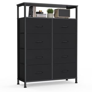 8-Drawer Fabric Dresser <b>Storage</b> Tower <b>Clothes</b> Organizer for Bedroom Entryway Living Room TV Stand Wardrobe - Product Image 1