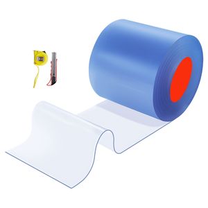 Tenda a Strisce in PVC Trasparente Termoisolante da 30,7 m x 3,66 m per Congelatori e Celle Frigorifere - Rotolo Grande - Product Image 1