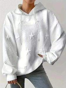 เสื้อฮู้ดดี้ผู้ชายลายกราฟิกดีไซน์เนอร์ พิมพ์ลายนูนคุณภาพสูง ผ้าฝ้าย 100% ทรงโอเวอร์ไซส์ ปักลาย สตรีทแวร์ - Product Image 6