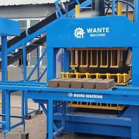 WT10-10 Vente directe usine Machine automatique de fabrication de briques de ciment sans cuisson, écologique, hydraulique, à commande PLC, avec moteur et pompe |
