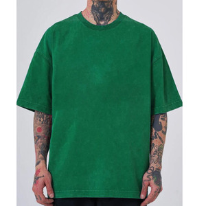 เสื้อยืดผู้ชายผ้าฝ้ายฟอกสีแฟชั่นในเมืองวินเทจย้อนยุคลำลองขนาดใหญ่ - Product Image 6