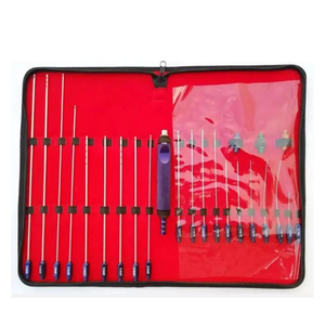 Juego de 24 Cánulas de Liposucción de Acero Inoxidable con Conexión Luer Lock, Instrumentos de Cirugía Plástica para Injerto de Grasa, Kit con Certificación CE - Product Image 2