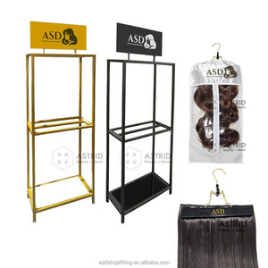 Soporte de riel negro de 4 capas, Riel de rueda móvil, estante de exhibición de ropa para percha de ropa - Product Image 6