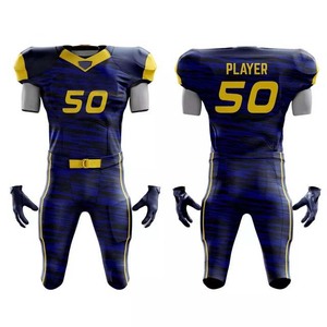 Uniformes de Fútbol Americano Sublimados Personalizados al por Mayor, Uniformes de Fútbol Americano de Alta Calidad, Lisos, de Color Sólido y Corte Ajustado - Product Image 6