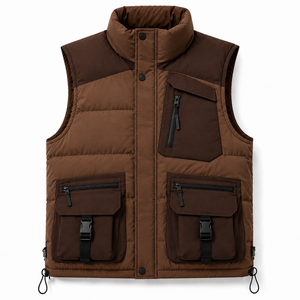 <b>Men's</b> Warm Outdoor Vest Insulated Quilted Puffer Sleeveless <b>Jacket</b> for Camping Hiking and Casual Wear - Product Image 6