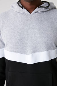 เสื้อสเวตเตอร์สวมหัวมีฮู้ดสำหรับผู้ชายทรงโอเวอร์ไซส์งานตามสั่งสไตล์สตรีทแผงธรรมดาเสื้อฮู้ดสำหรับฤดูหนาวขนาดใหญ่ - Product Image 3