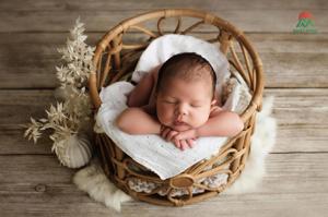 Ensemble de berceau pour bébé en rotin moderne, design écologique pour bébés et enfants, fonction de sécurité, matériau naturel, accessoire pour la photographie de nouveau-nés - Product Image 6
