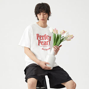 เสื้อยืดคอตตอนพิมพ์ลายตามสั่งคุณภาพสูงขายส่งยอดนิยม MOQ ต่ำ พิมพ์ลายนูน 3 มิติ สำหรับผู้ชายและผู้หญิง - Product Image 3
