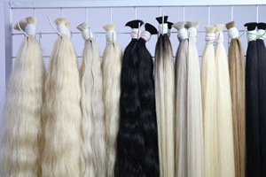 Extensions de cheveux en vrac au prix de gros Double noyade de cheveux humains 100 grammes Couleurs claires 22 pouces - Product Image 6