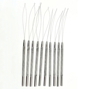 Professional Salon Hair Extension Loop <b>Needle</b> Wire Hook Tools For Micro <b>Bead</b> Ring Hair Extensions Application Tools - Product Image 1