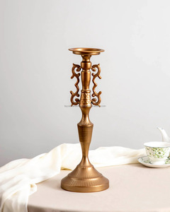 Luxury Iron Metal Candle Holders Wedding Gold Pillar Candle Holder Set Home Party Candles - Product Image 5