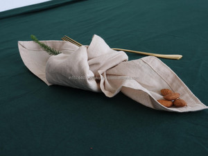 Serviettes de table carrées 100% lin faites à la main, écologiques, réutilisables, classiques et chics, accessoires de Noël, mariages, dîners, cadeaux - Product Image 3