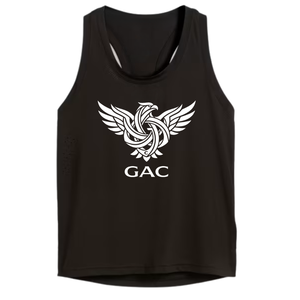 Womens Casual Racerback Tank <b>Top</b> Sleeveless Logo Quick Dry Breathable Moisture Wicking Eco-Friendly Spandex/Nylon Jersey Gym - Product Image 5