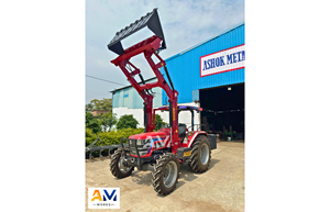 Chargeur de chantier Ashok Metal Works pour tracteur Mahindra avec pompe hydraulique et godet 4-en-1 d'une capacité de 0,7 m³ - Product Image 6