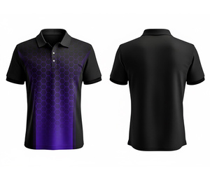 Eco-Friendly Full Sublimation Polo Shirt with Digital Printing for Men Women Youth Quick-Dry Dry-Fit Active Polo - Product Image 2