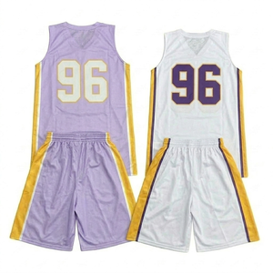 Conjunto de Uniforme de Baloncesto Personalizado a la Moda para Hombre y Jóvenes, Jersey y Pantalones Cortos de Secado Rápido, Transpirables, Sublimados, con Nombre y Número Personalizados - Product Image 2