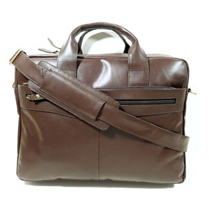 Frequent Travel Needs Genuine Leather Casual Laptop <b>Bag</b> Offering Easy Access Storage for Devices and <b>Documents</b> - Product Image 1