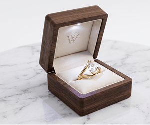 Anillo de compromiso con diamante talla marquesa para mujer, diamantes cultivados en laboratorio - Product Image 4