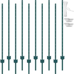 Confezione da 10 Pali a U Robusti da 1,8 Metri in Acciaio per Recinzioni da Giardino e Fattorie - Modello 3D - Product Image 1