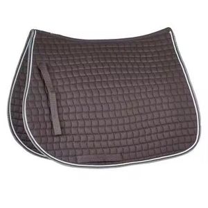 Fournisseur en gros de tapis de selle pour chevaux en coton respirant et absorbant les chocs, personnalisables pour l'équitation - Product Image 1