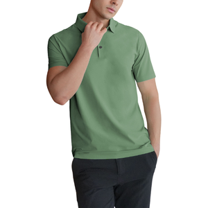 เสื้อโปโลผู้ชายสั่งทำขายส่ง ผ้าเจอร์ซีย์ระบายอากาศสำหรับฤดูร้อน ไซส์ใหญ่ ดีไซน์แบบรัดรูป พร้อมพิมพ์โลโก้ตามสั่ง รับผลิตแบบ OEM - Product Image 3