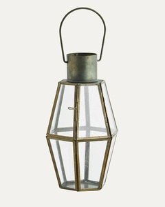New Magnificent Floor & Home Decorative Centerpiece Stylish Metal & Glass <b>Lantern</b> for Home Decoration In Antique <b>Brass</b> Finished - Product Image 1